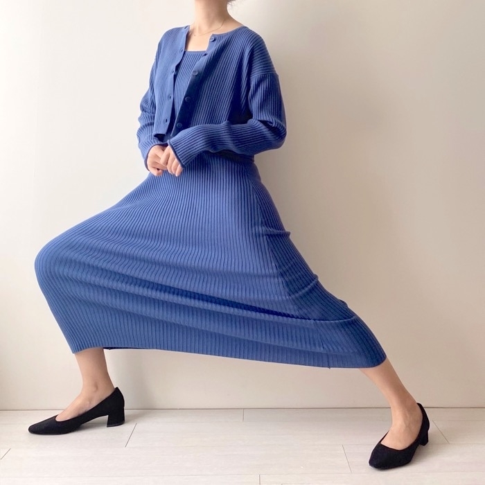 GUのオススメの商品「マルチウェイリブニットワンピース（長袖）」