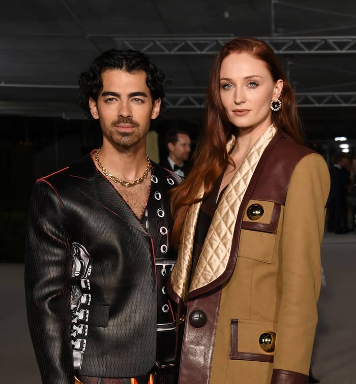 Close-up of Joe and Sophie in jackets