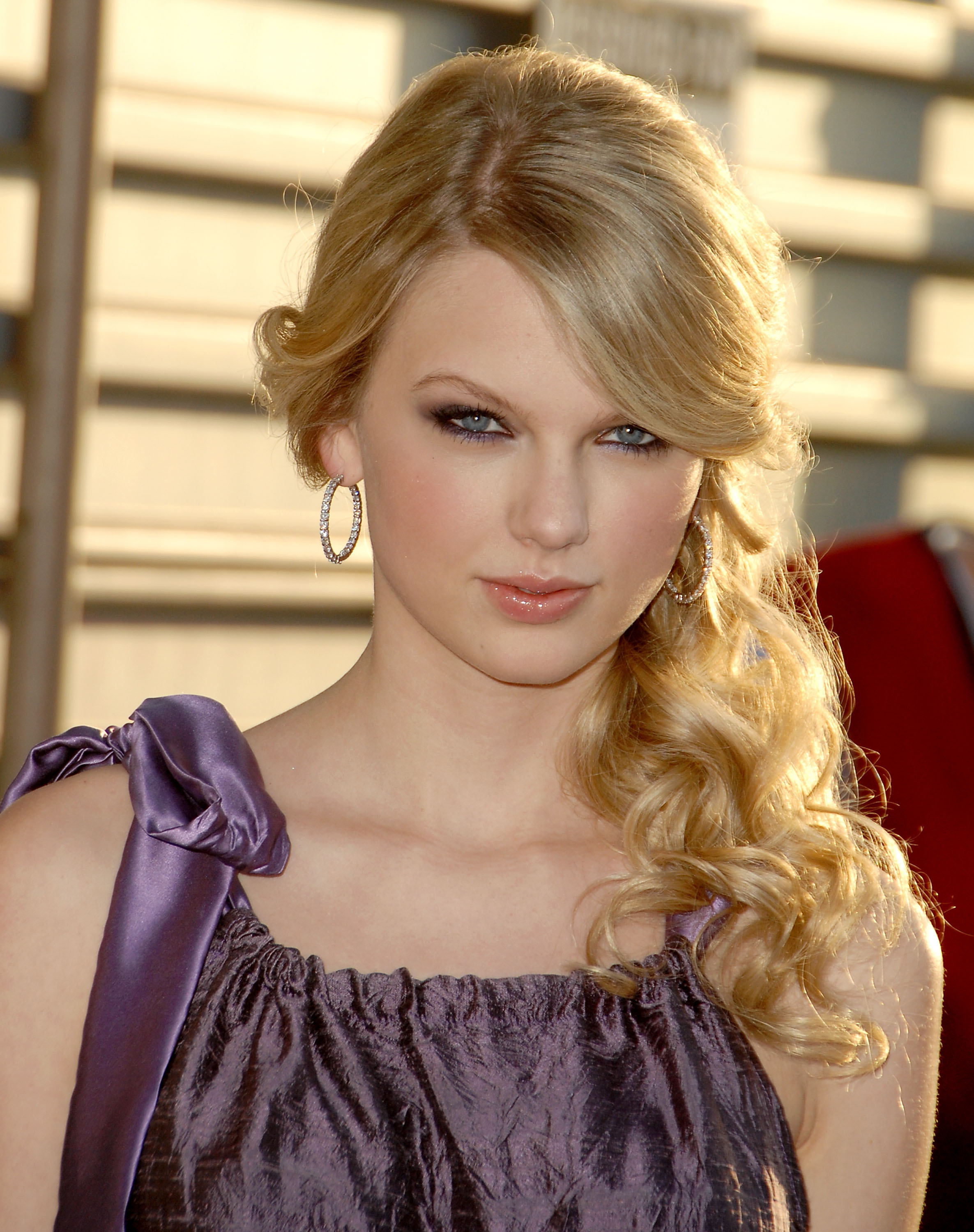 A close-up of Taylor Swift