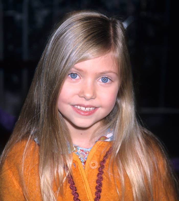 Close-up of Taylor as a child