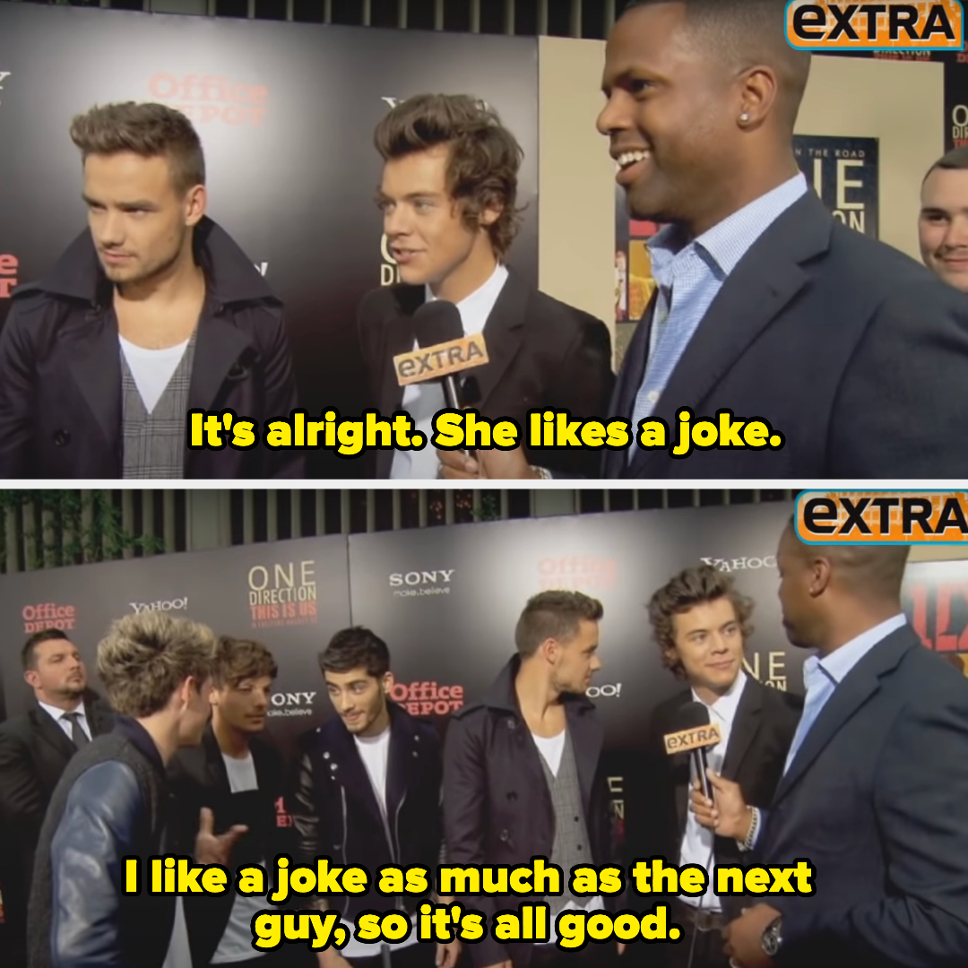 harry saying that taylor like a joke and he likes a joke as much as the next guy so it&#x27;s all good