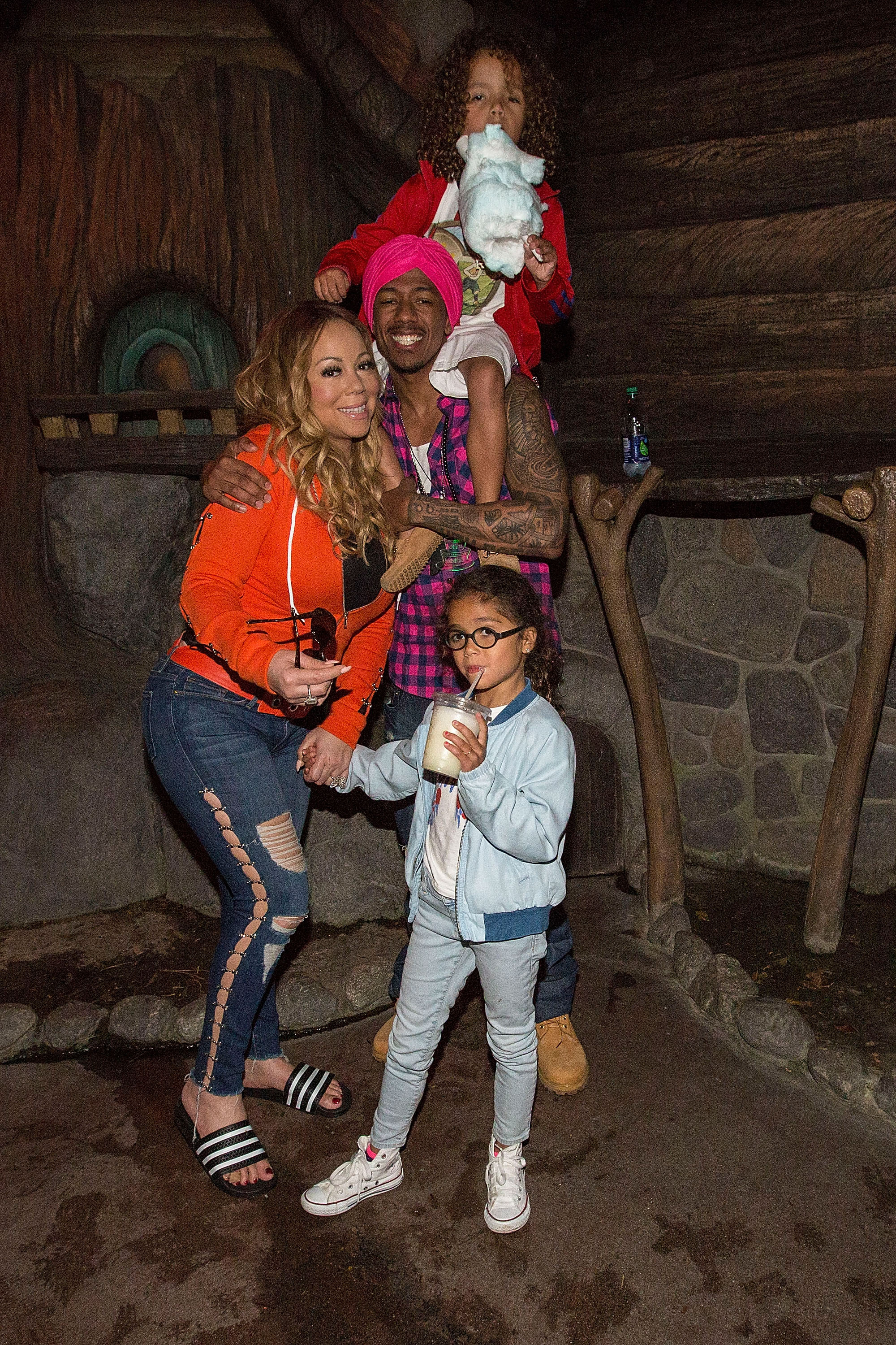 Mariah Carey and Nick Cannon and their kids