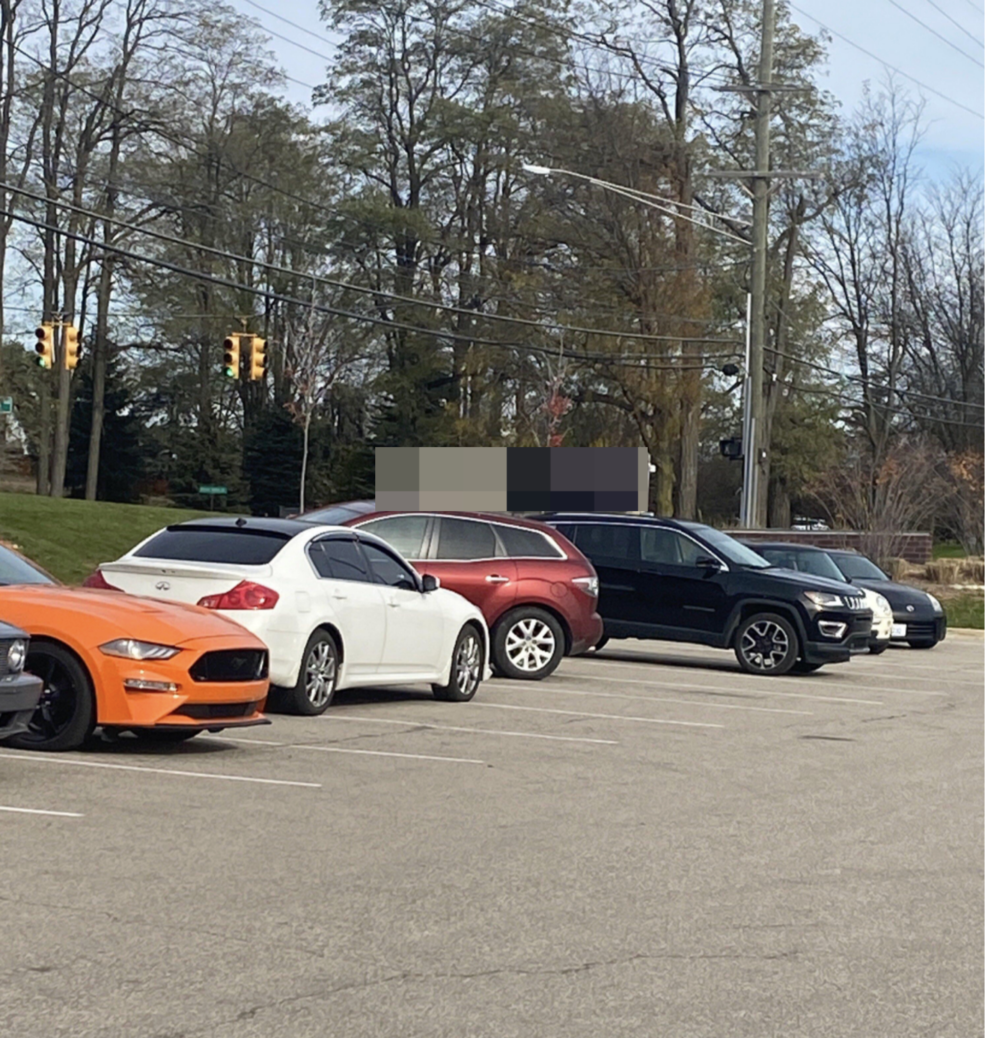 Cars parked terribly