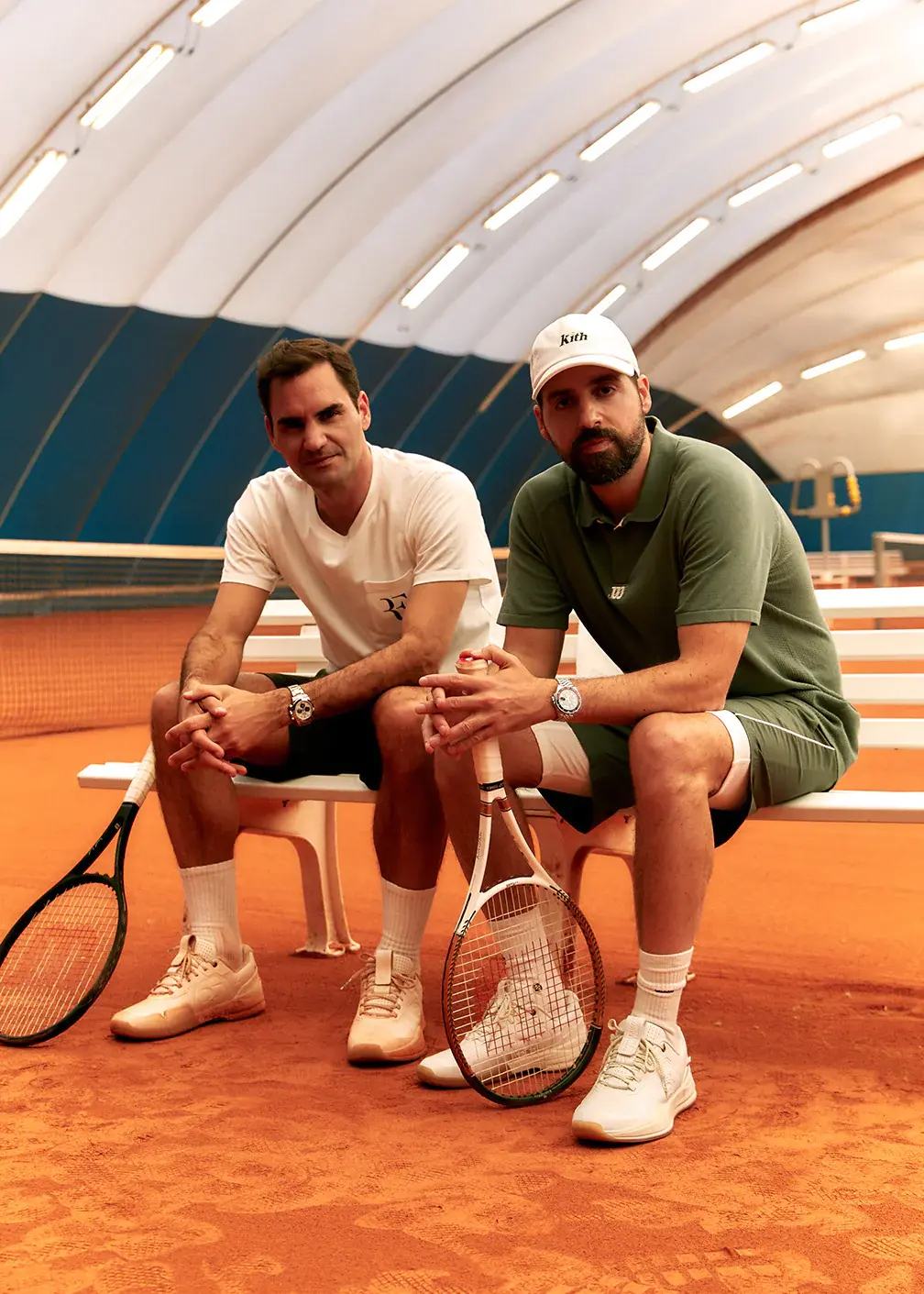 Roger Federer and Ronnie Fieg