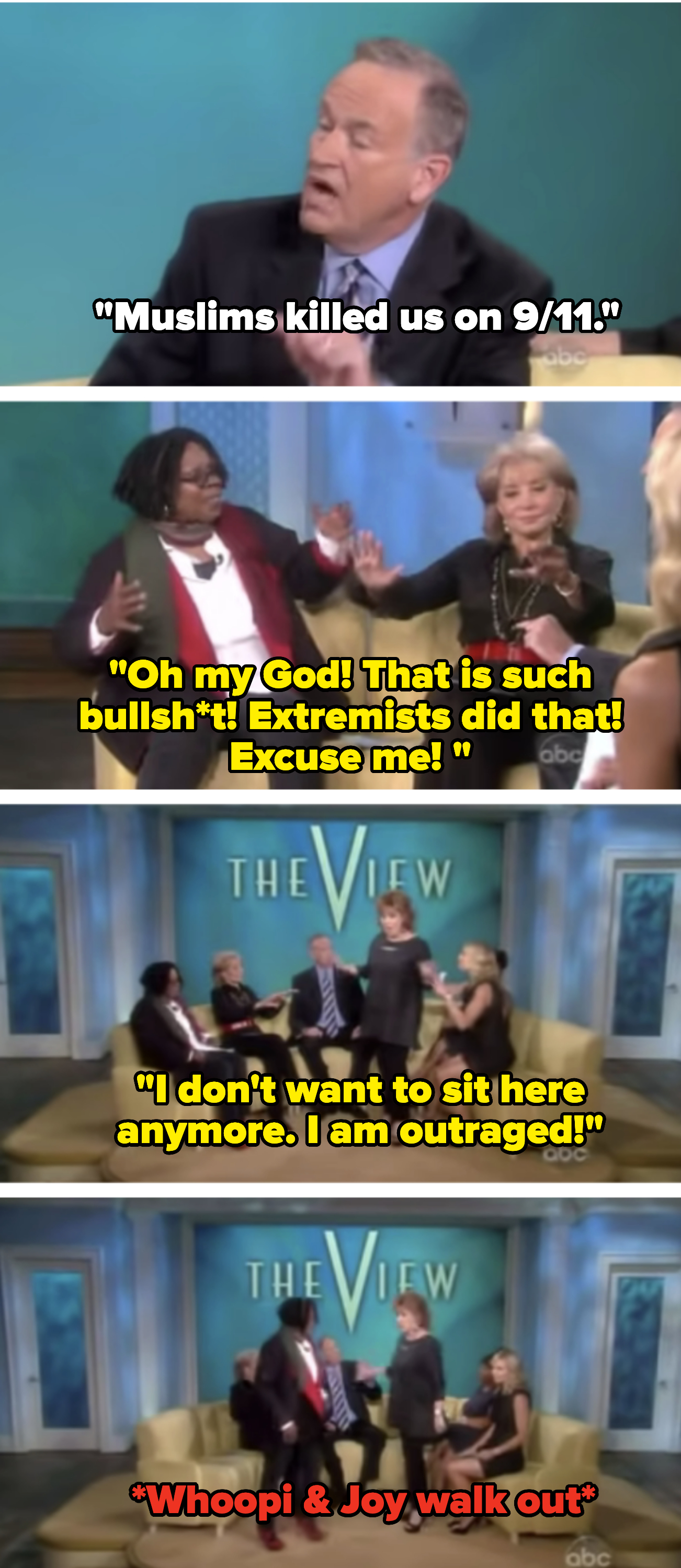 the two women walking out of the view interview