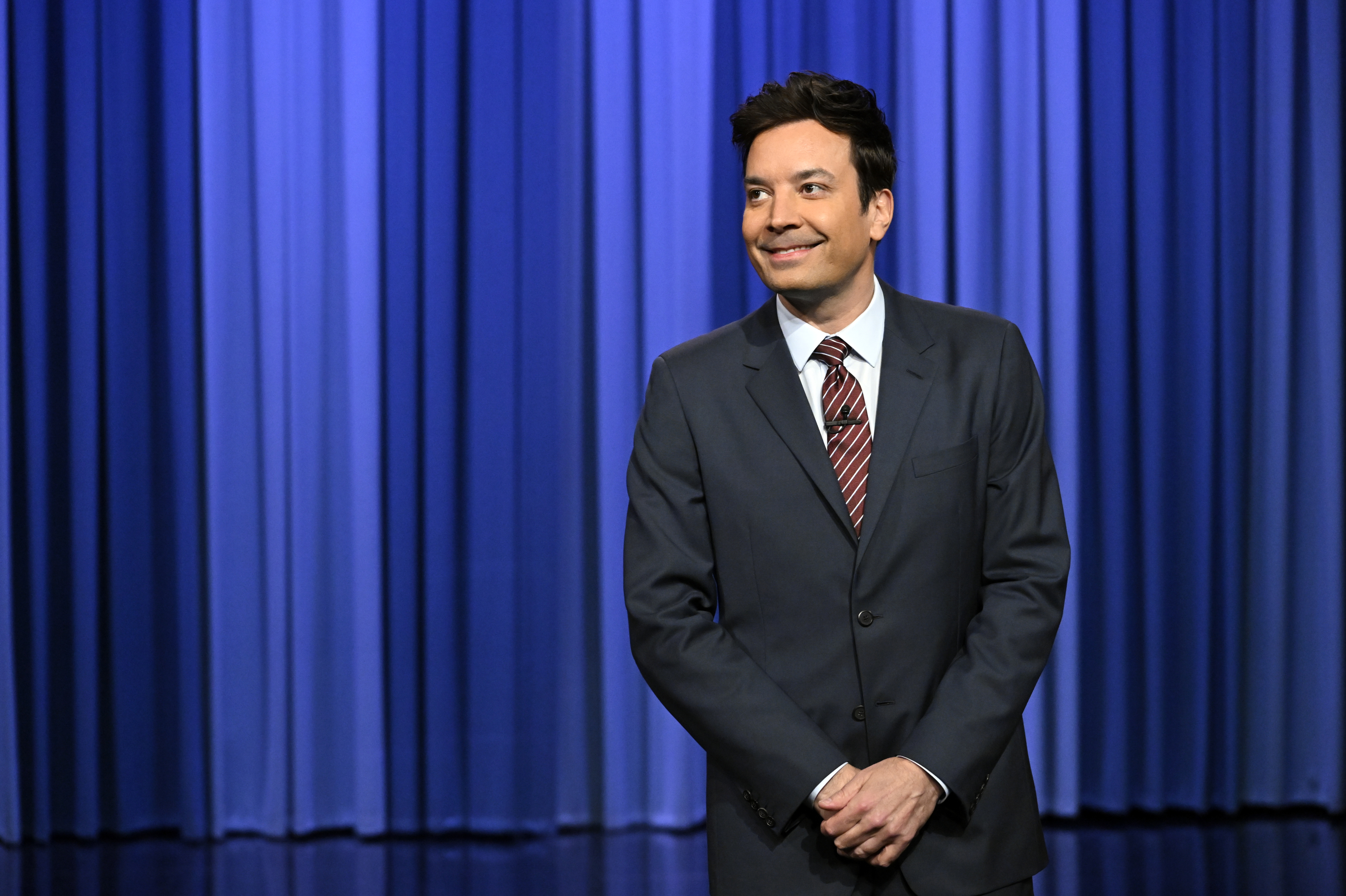 Jimmy smiling during his monologue