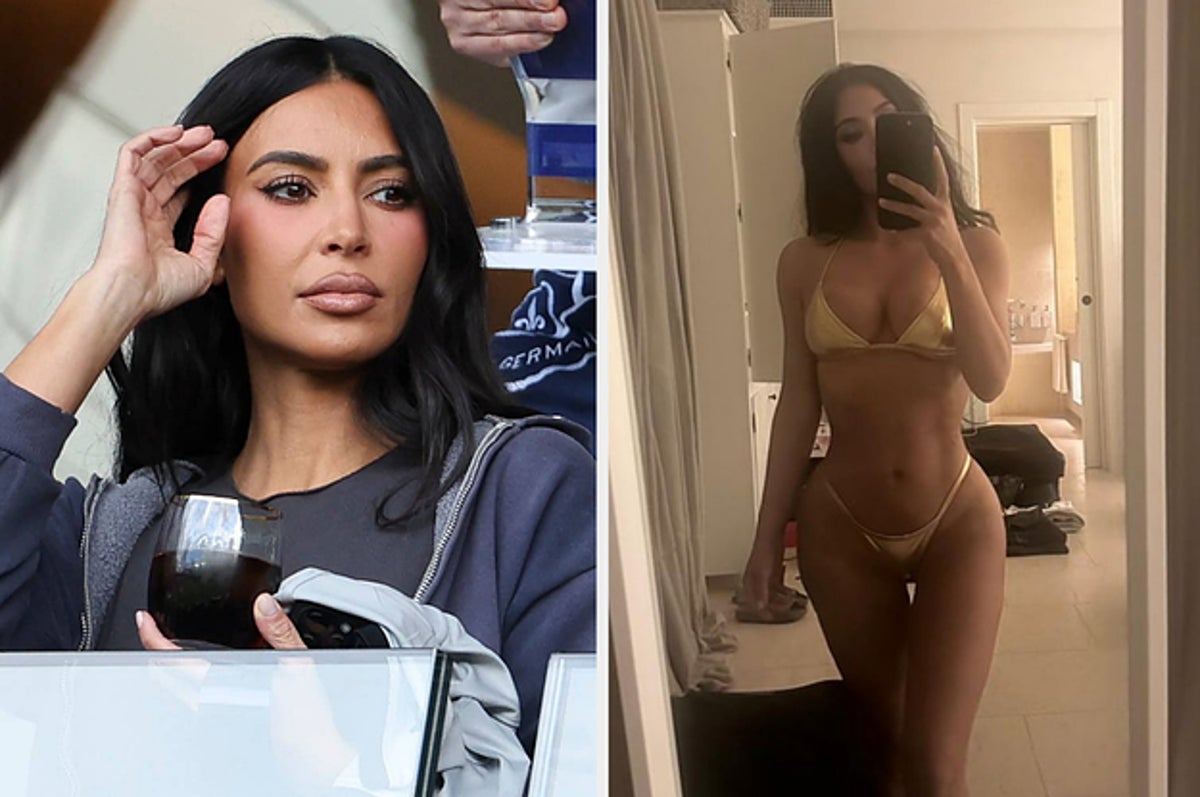 Kim Kardashian shows off her curves in new SKIMS Butter collection bra and  underwear – The US Sun