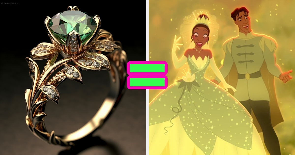 Disney enchanted fashion wedding rings