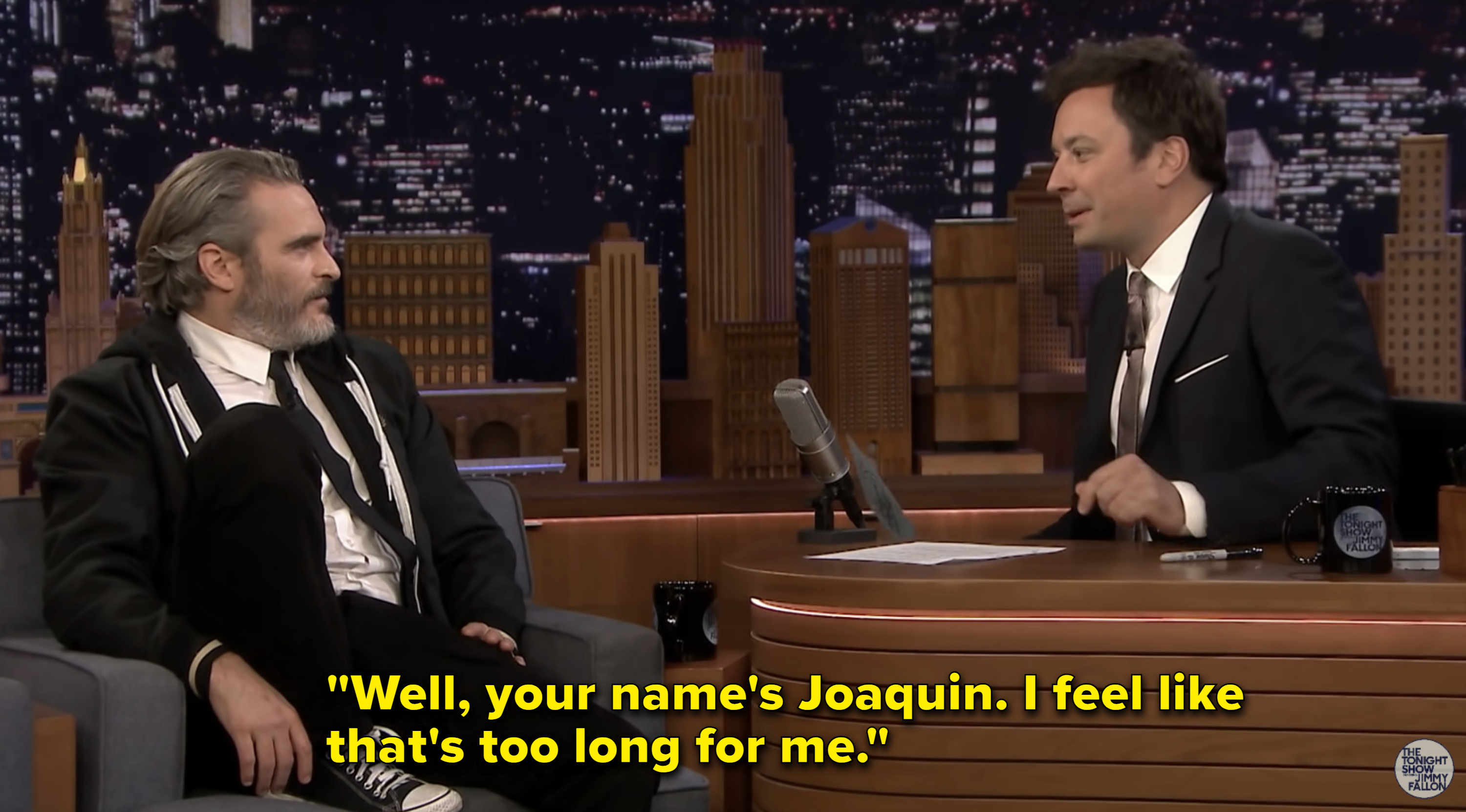 Jimmy says ,&quot;Well, your name&#x27;s Joaquin. I feel like that&#x27;s too long for me&quot;