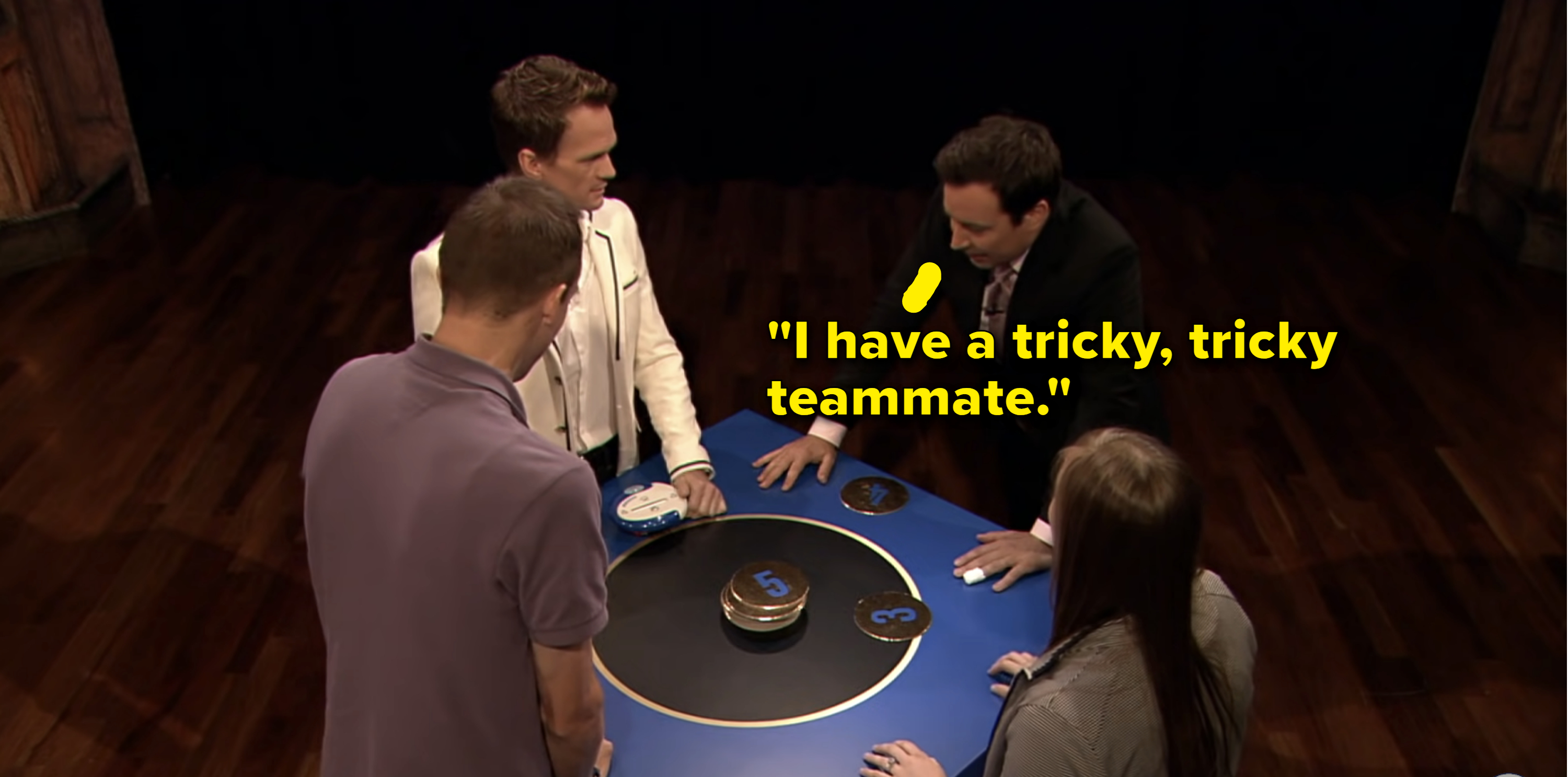 Jimmy says, &quot;I have a tricky, tricky teammate&quot;