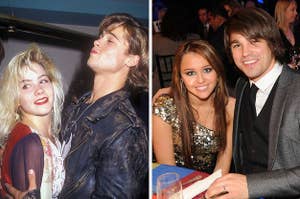 brad pitt and christina applegate and Justin Gaston and Miley Cyrus
