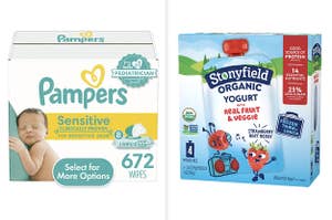 Pampers diapers versus Stonyfield Organic Yogurt
