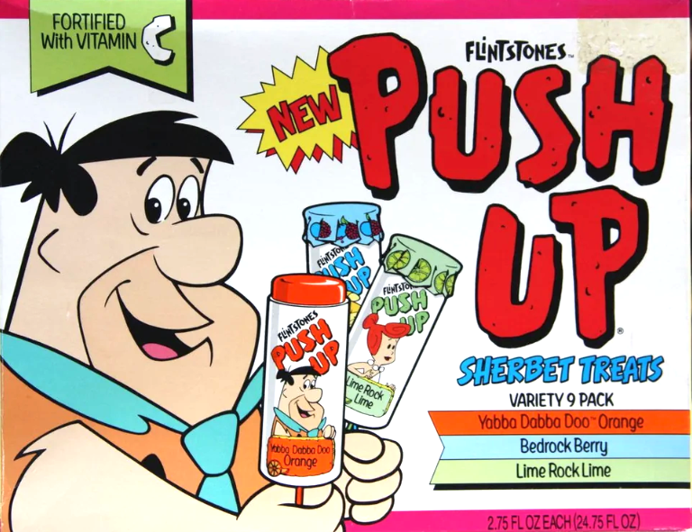 A Flintstones Push Up pop