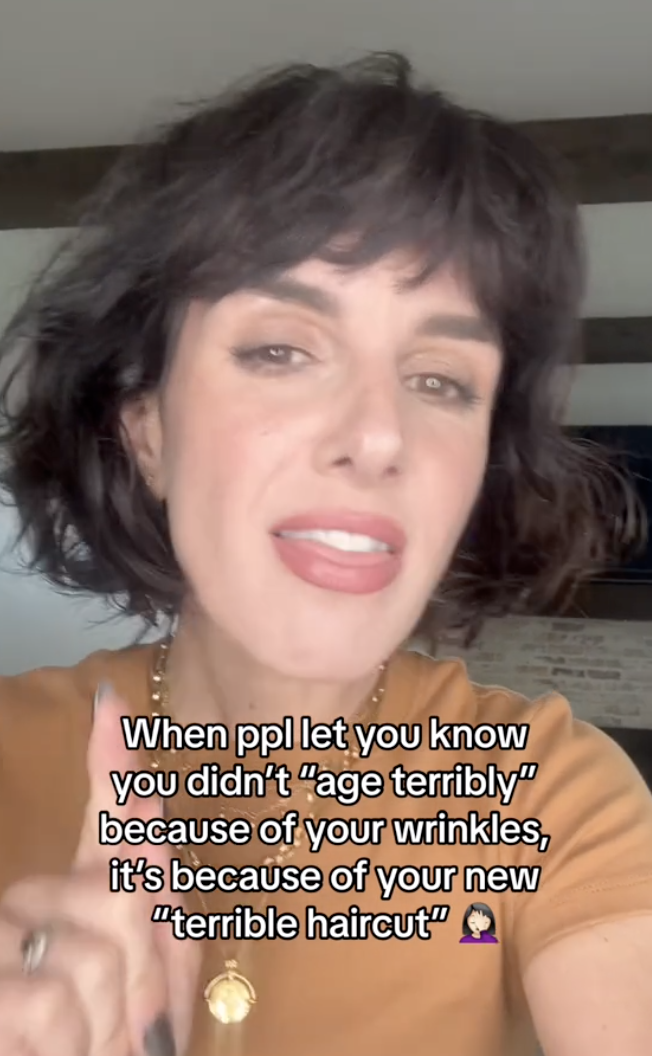 Shenae speaking directly to the camera in the video