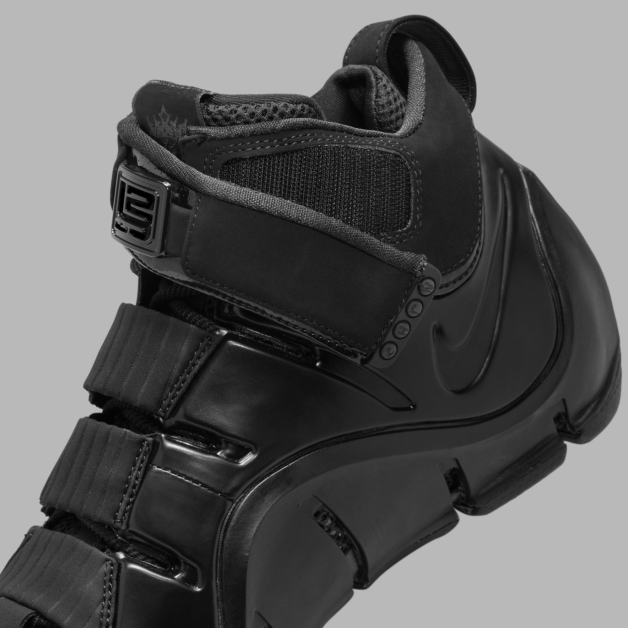 Nike LeBron 4 IV Anthracite Release Date DJ1597-001 Medial Detail