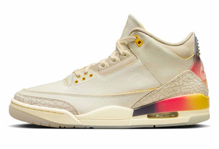 J Balvin x Air Jordan 3 Medellin Sunset Release Date FN0344-901 Profile