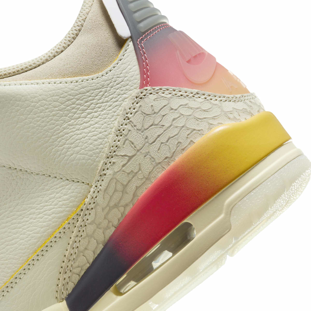 J Balvin x Air Jordan 3 Medellin Sunset Release Date FN0344-901 Heel Detail