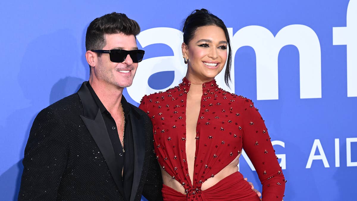 Paparazzi caught an inebriated Thicke and fiancée Geary in a scuffle outside of an L.A.-area club on Thursday night.