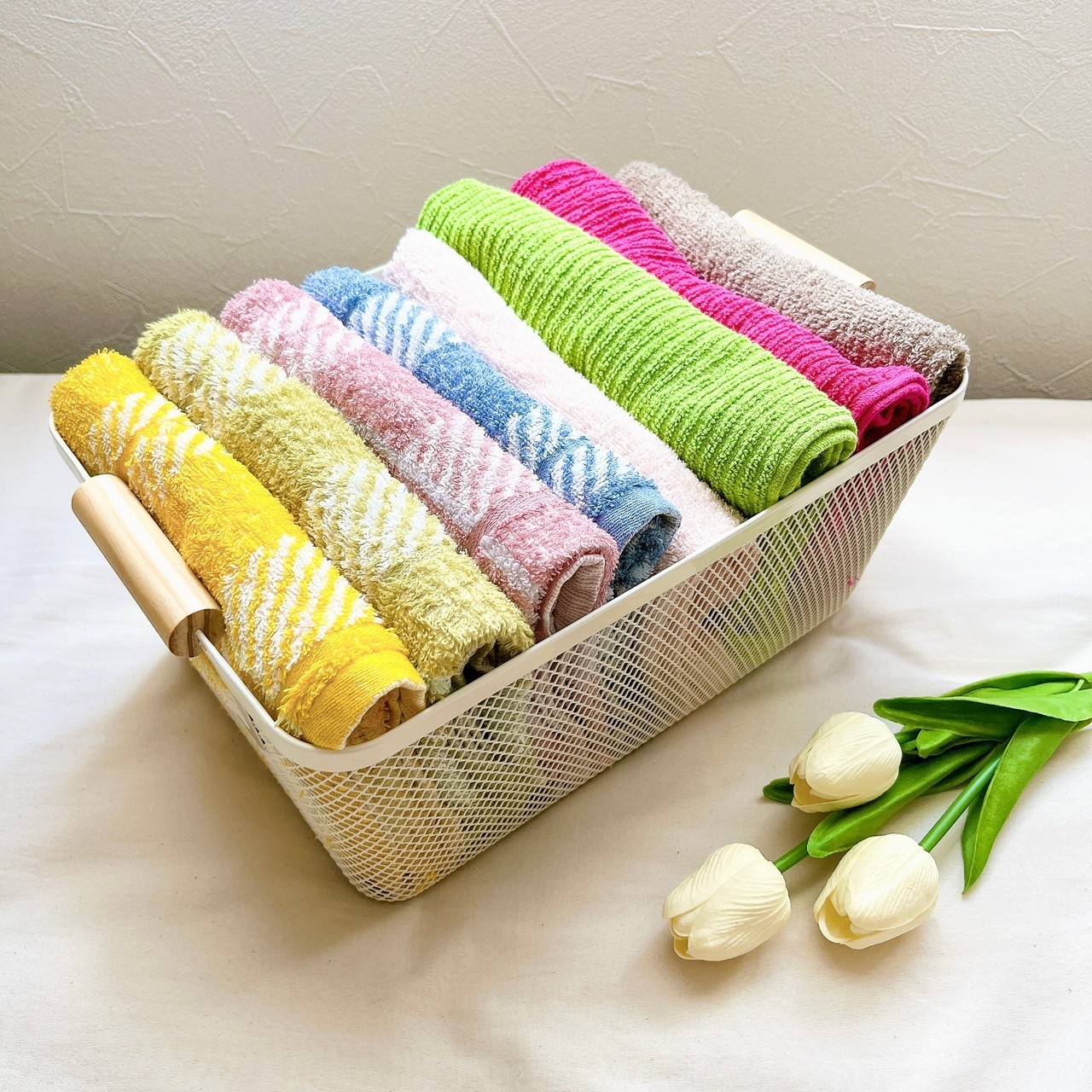 DAISO(ダイソー)のオススメの便利グッズ「ワイヤーカゴ(33cm×21cm×14cm)」