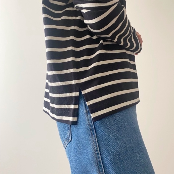 ユニクロのオススメの商品「ボーダーTシャツ(長袖)」