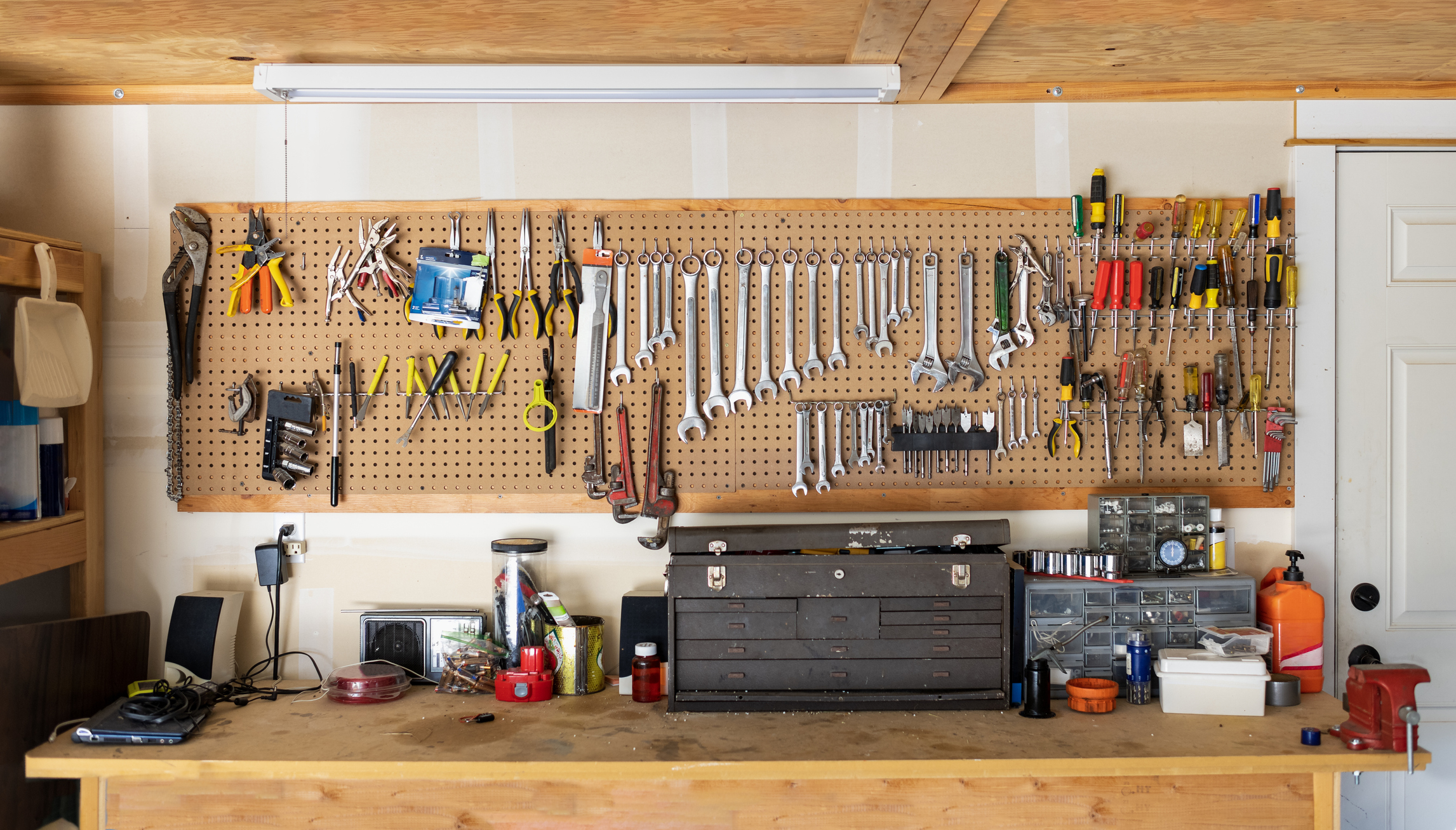 A garage full of tools