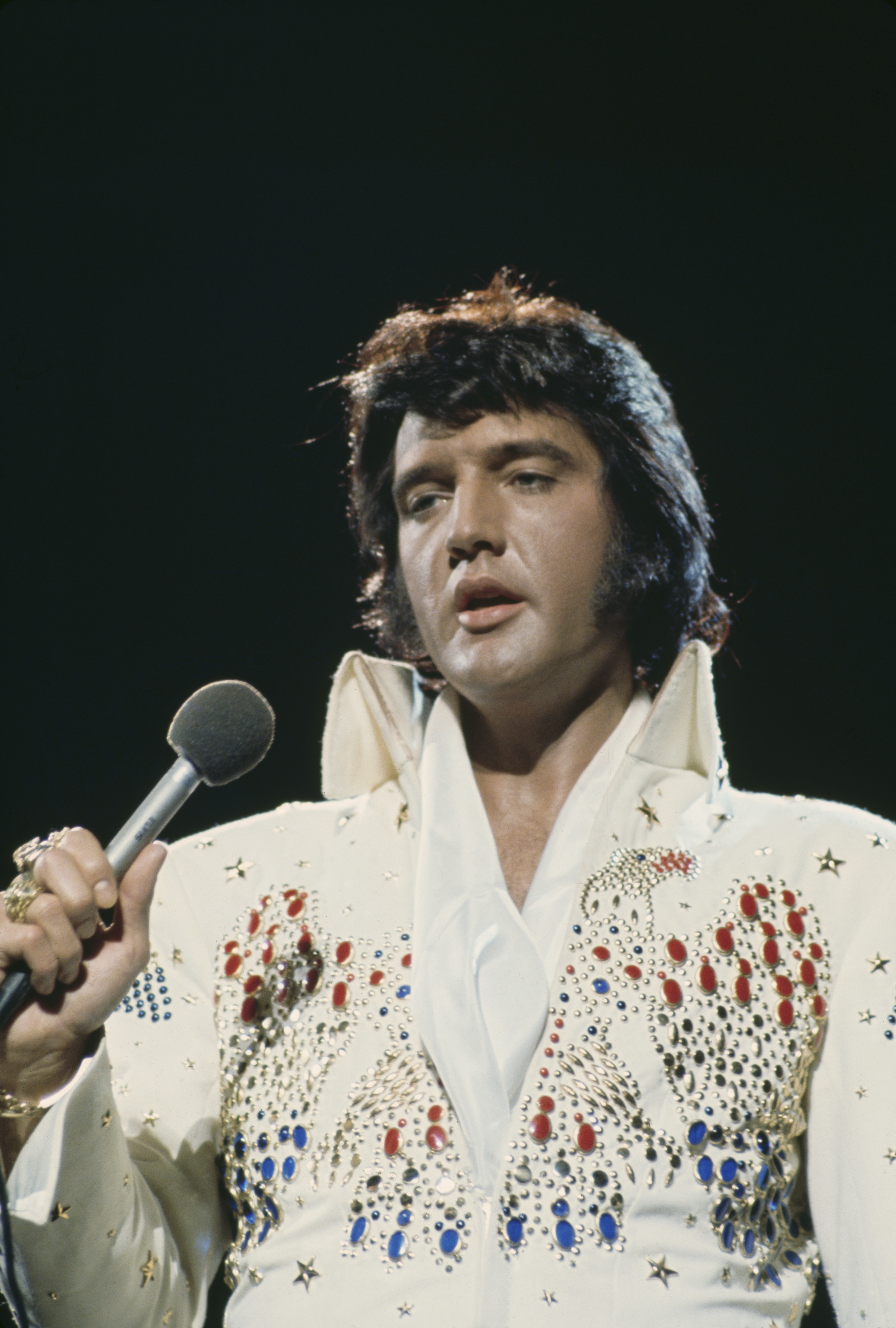 Elvis onstage