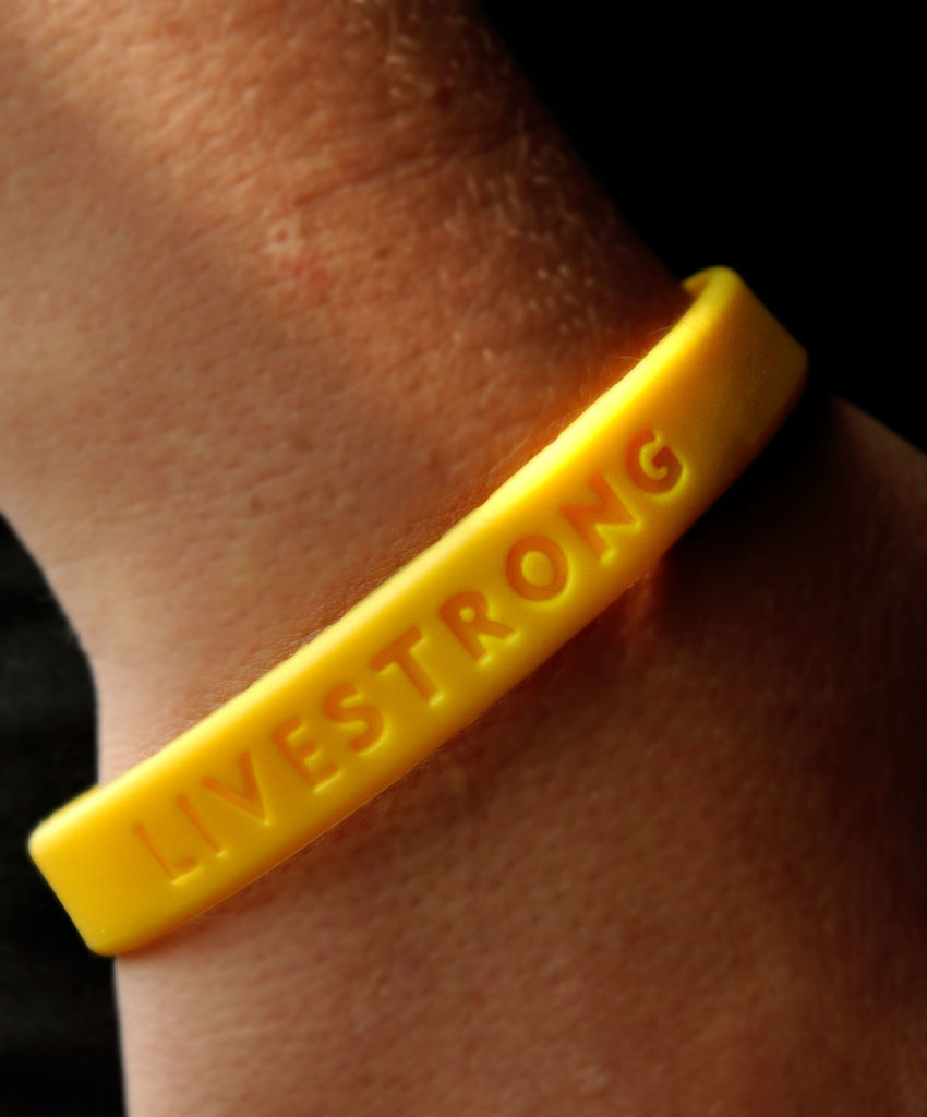 A LiveStrong bracelet