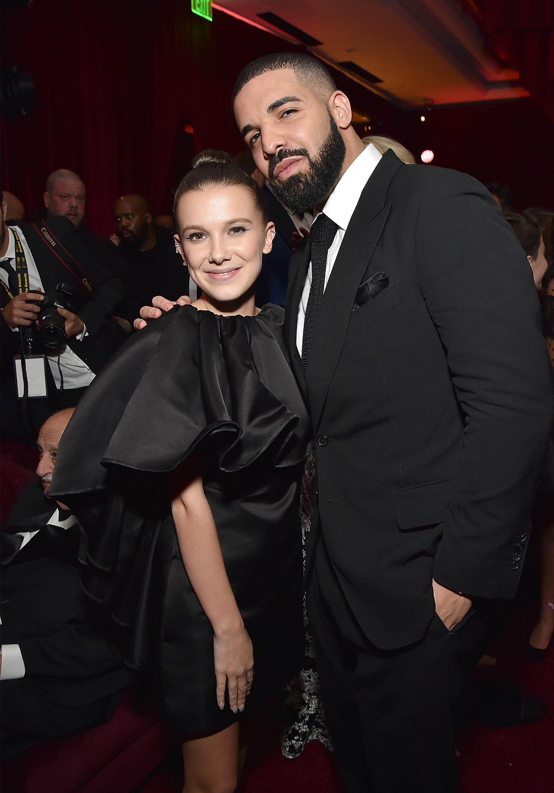 drake and millie together at an event