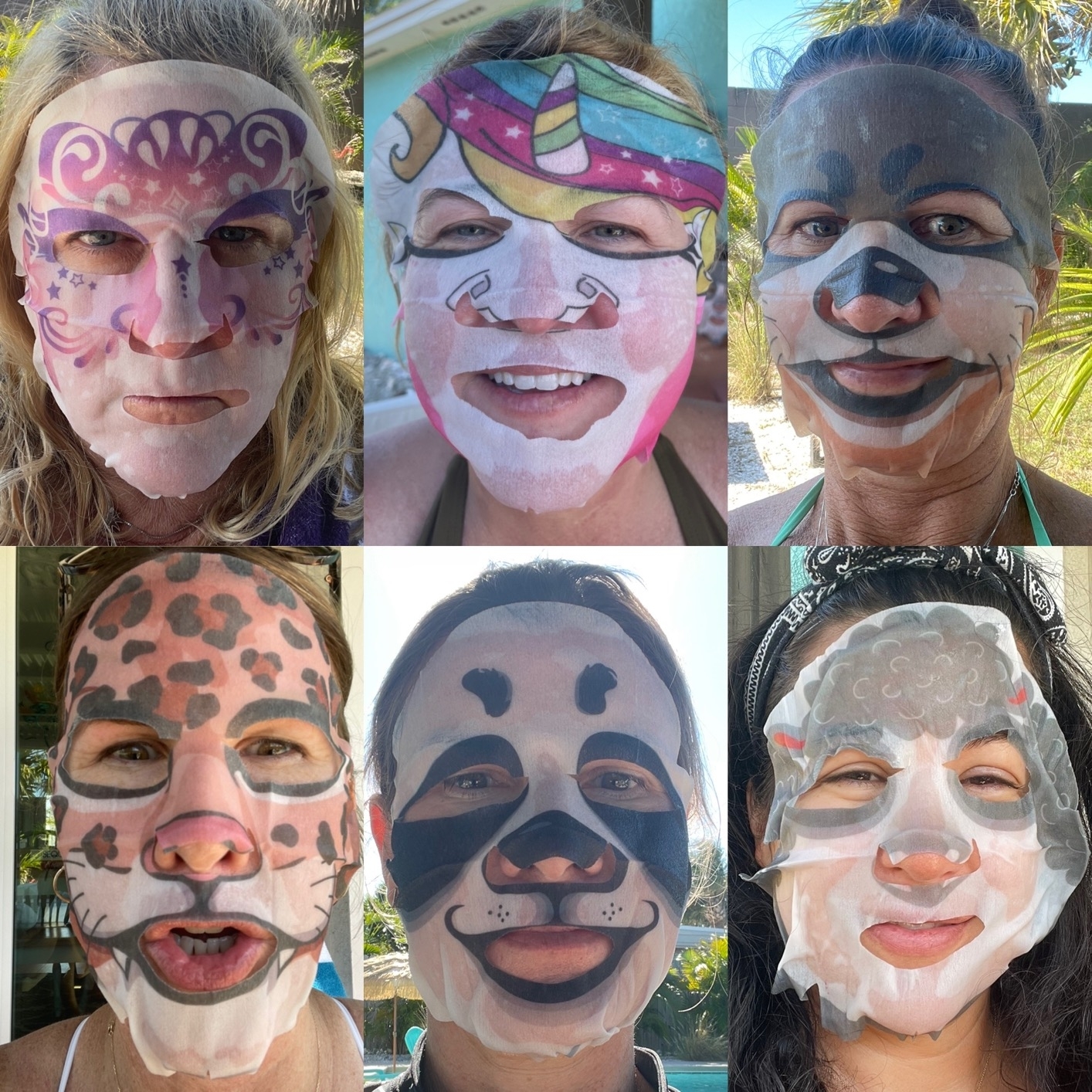 Reviewers in animal face masks