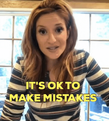 Anneliese Van Der Pol saying, &quot;It&#x27;s okay to make mistakes&quot;