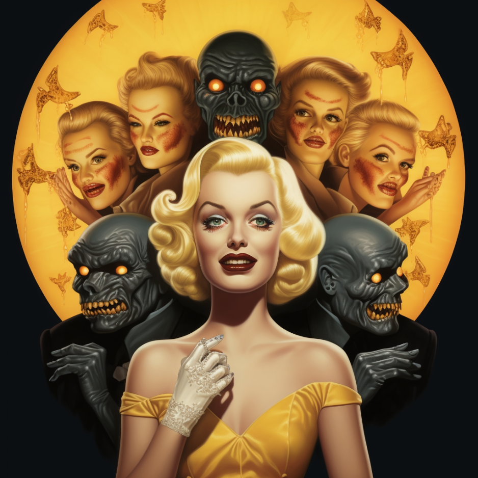 AI horror Gentlemen Prefer Blondes