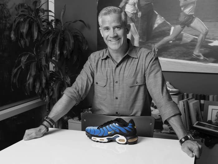 Nike designer Sean McDowell with the Air Max Plus