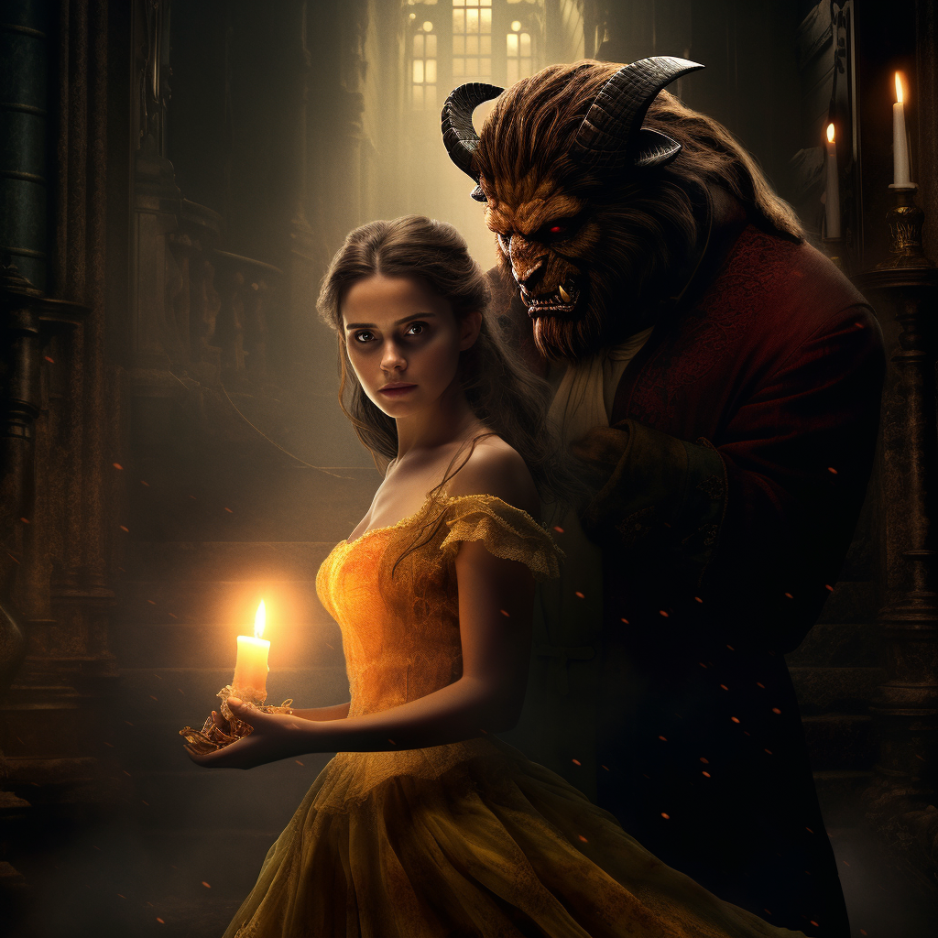 AI horror Beauty and the Beast