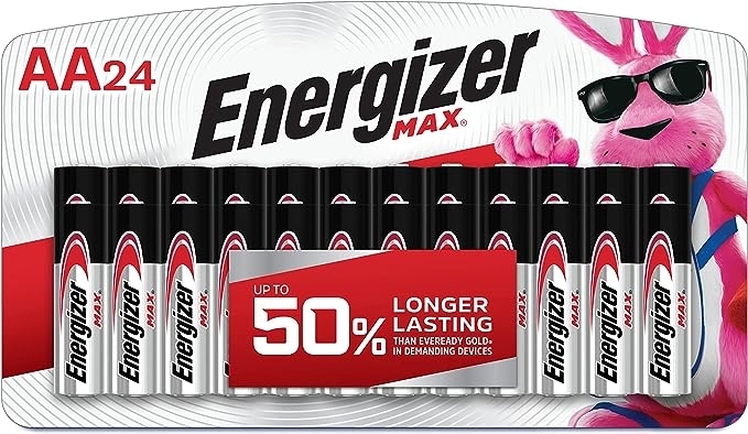 24-pack of AA Energizer batteries