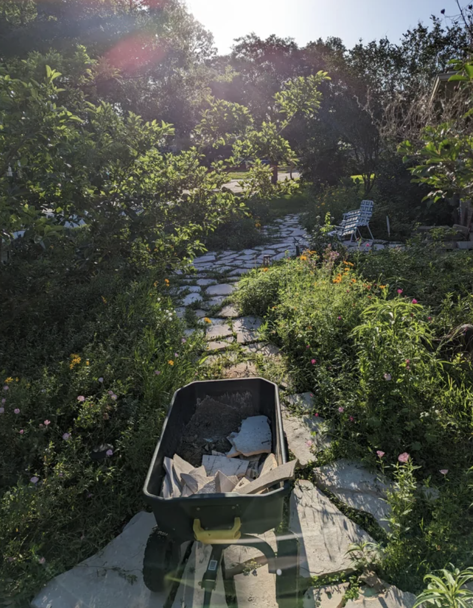 A stone walkway