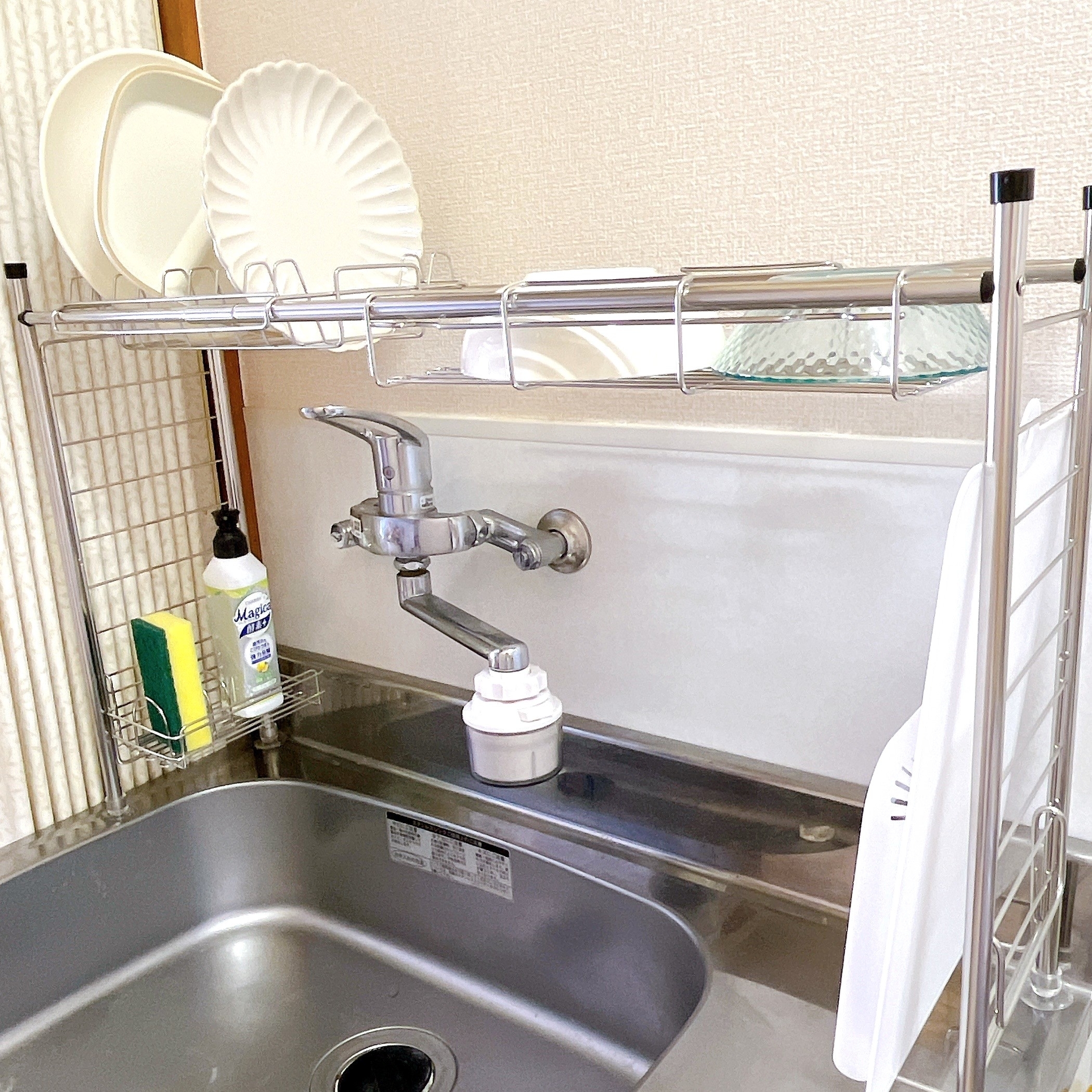 ニトリのオススメのグッズ「【SUSシリーズ】洗剤スポンジラック」