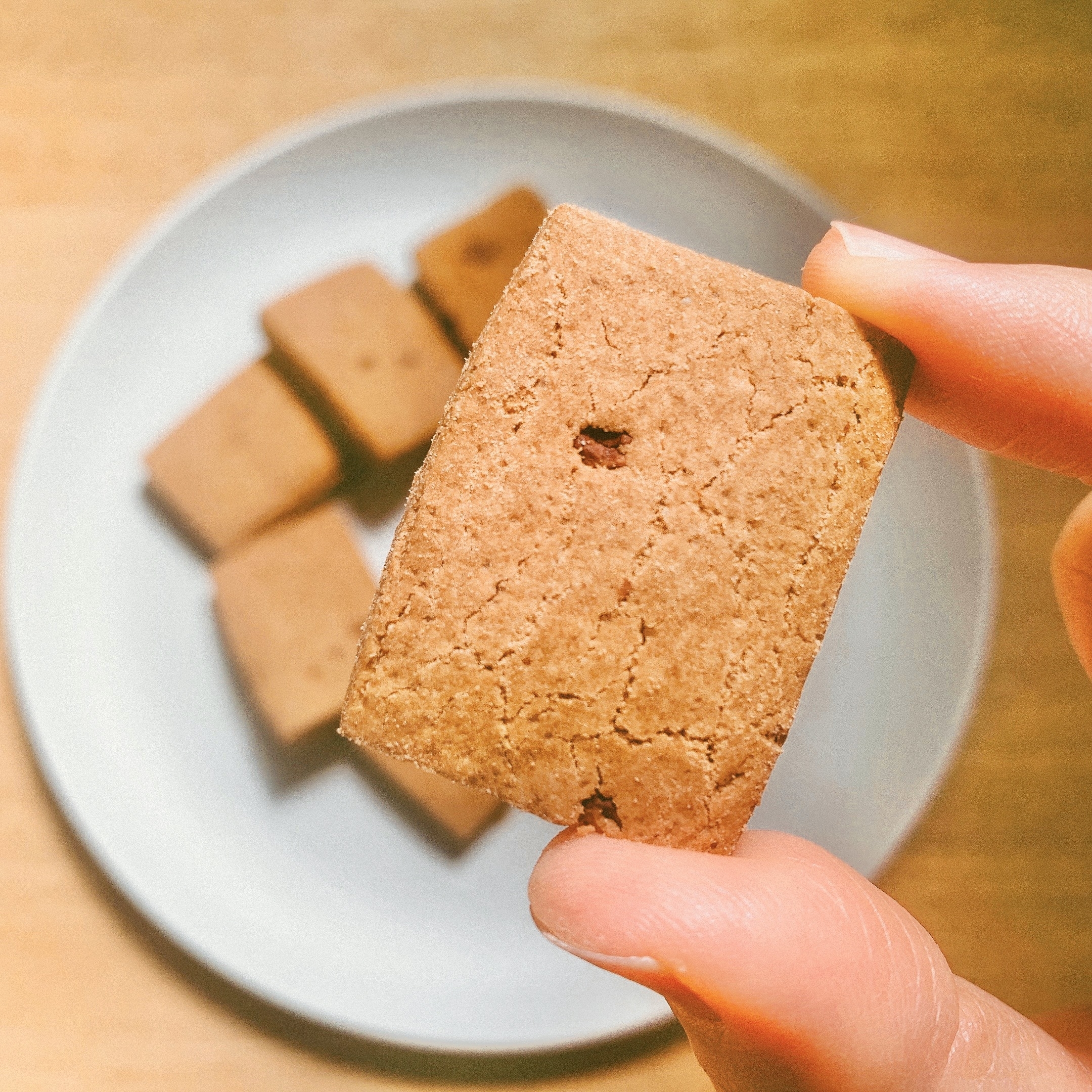 無印良品のおすすめのお菓子「植物素材を生かしたお菓子 ココアとカカオニブのサブレ」