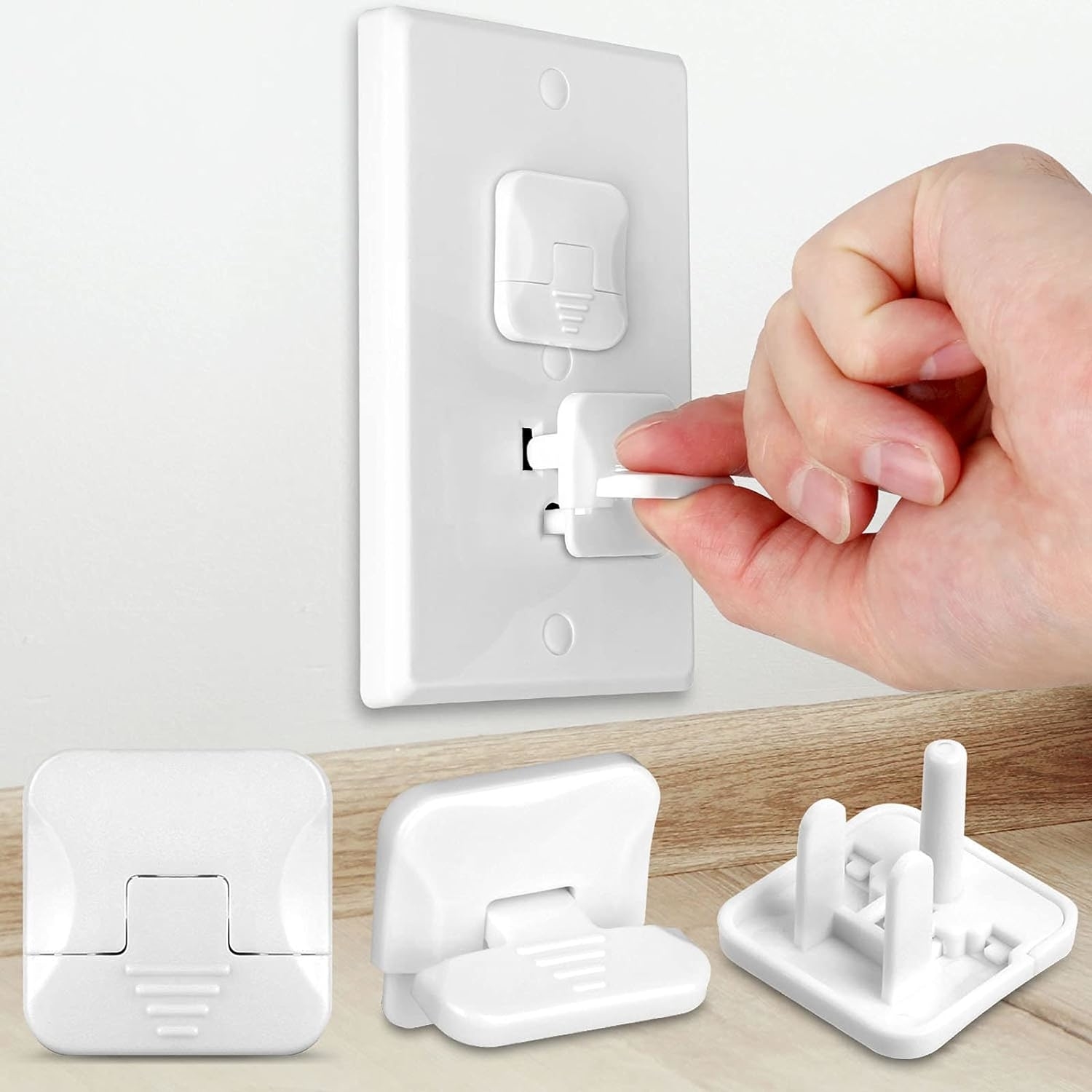 outlet covers with a hidden pull handle