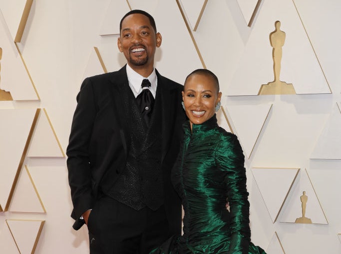 Will and Jada on the Oscars red carpet