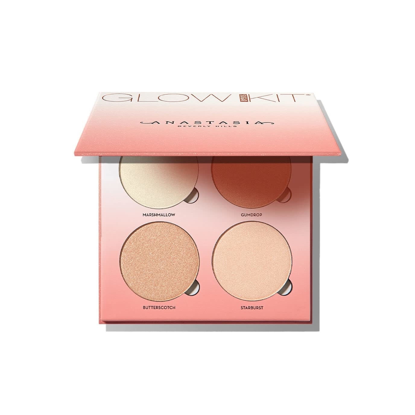the pink palette with four different highlight shades