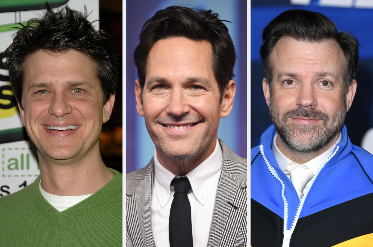 Side-by-side of John Lehr, Paul Rudd, and Jason Sudeikis