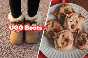Ugg Boots and Rudolph cookies