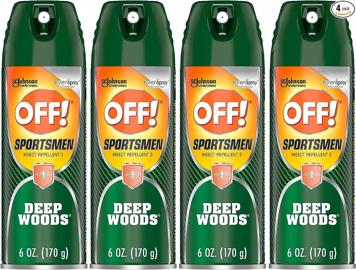 cans of bug repellant