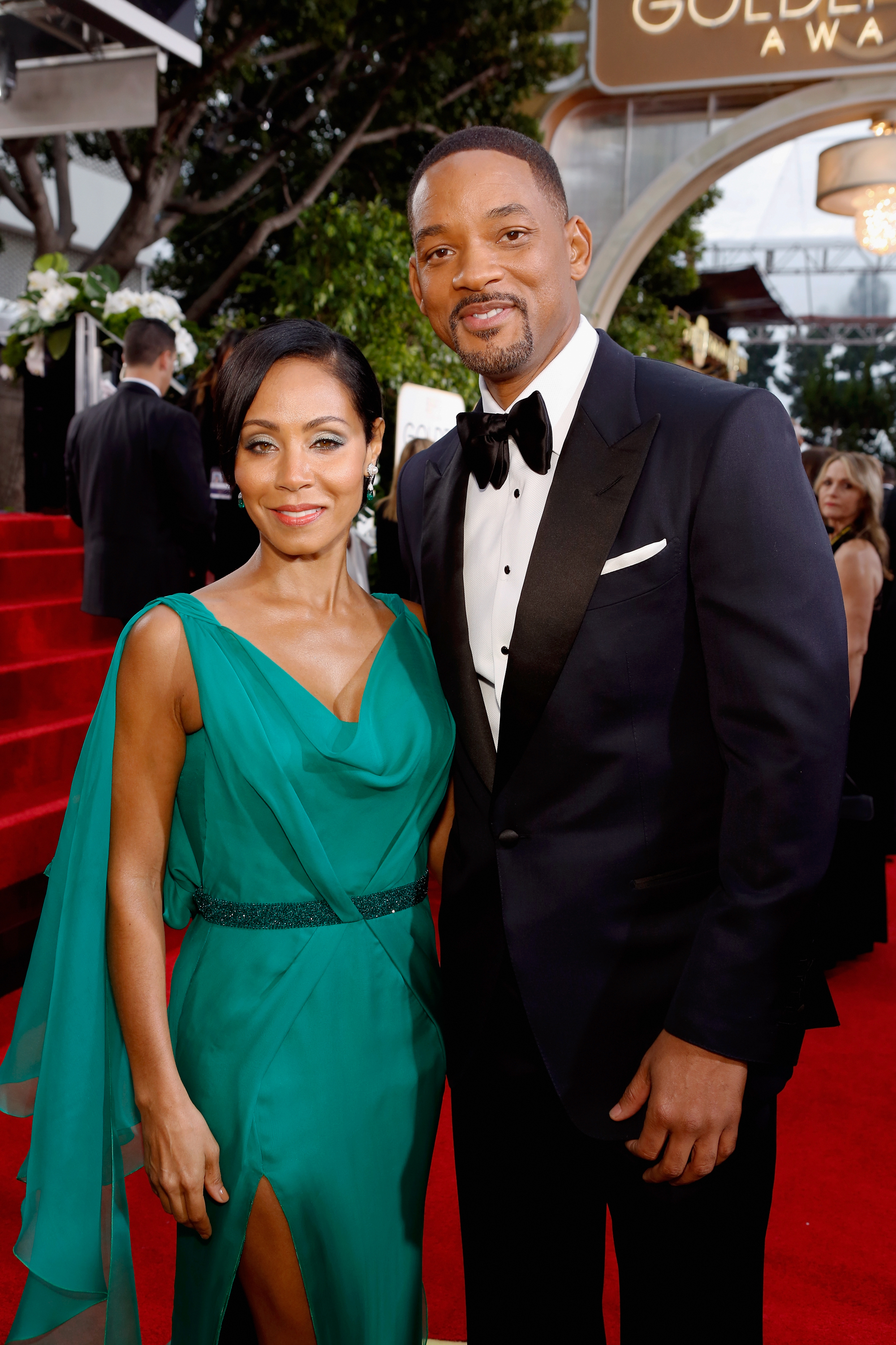 Jada and Will on the red carpet