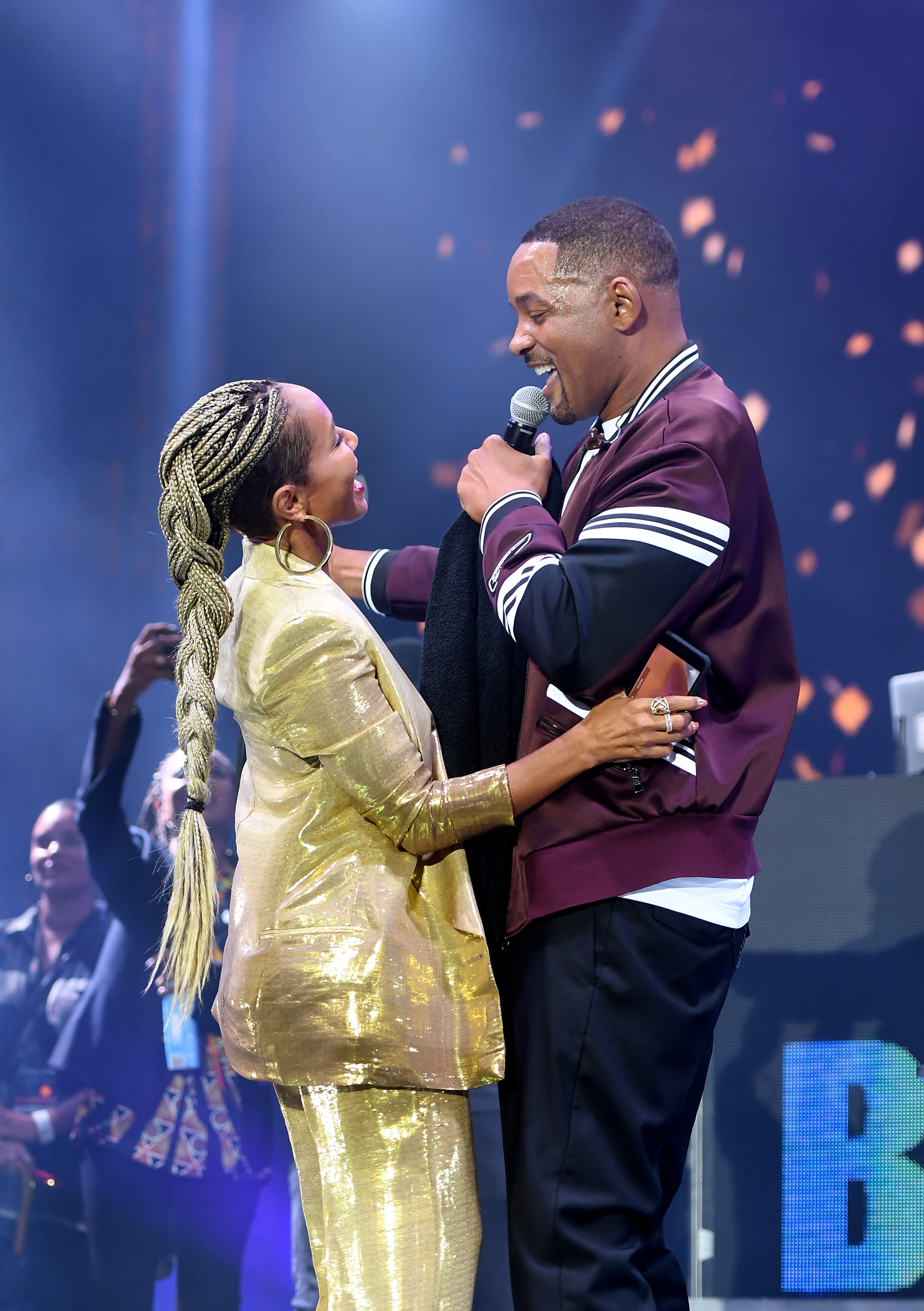 Jada and Will onstage
