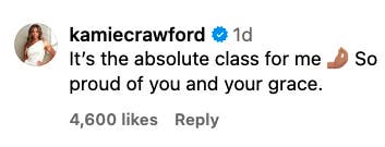 &quot;So proud of you and your grace.&quot;