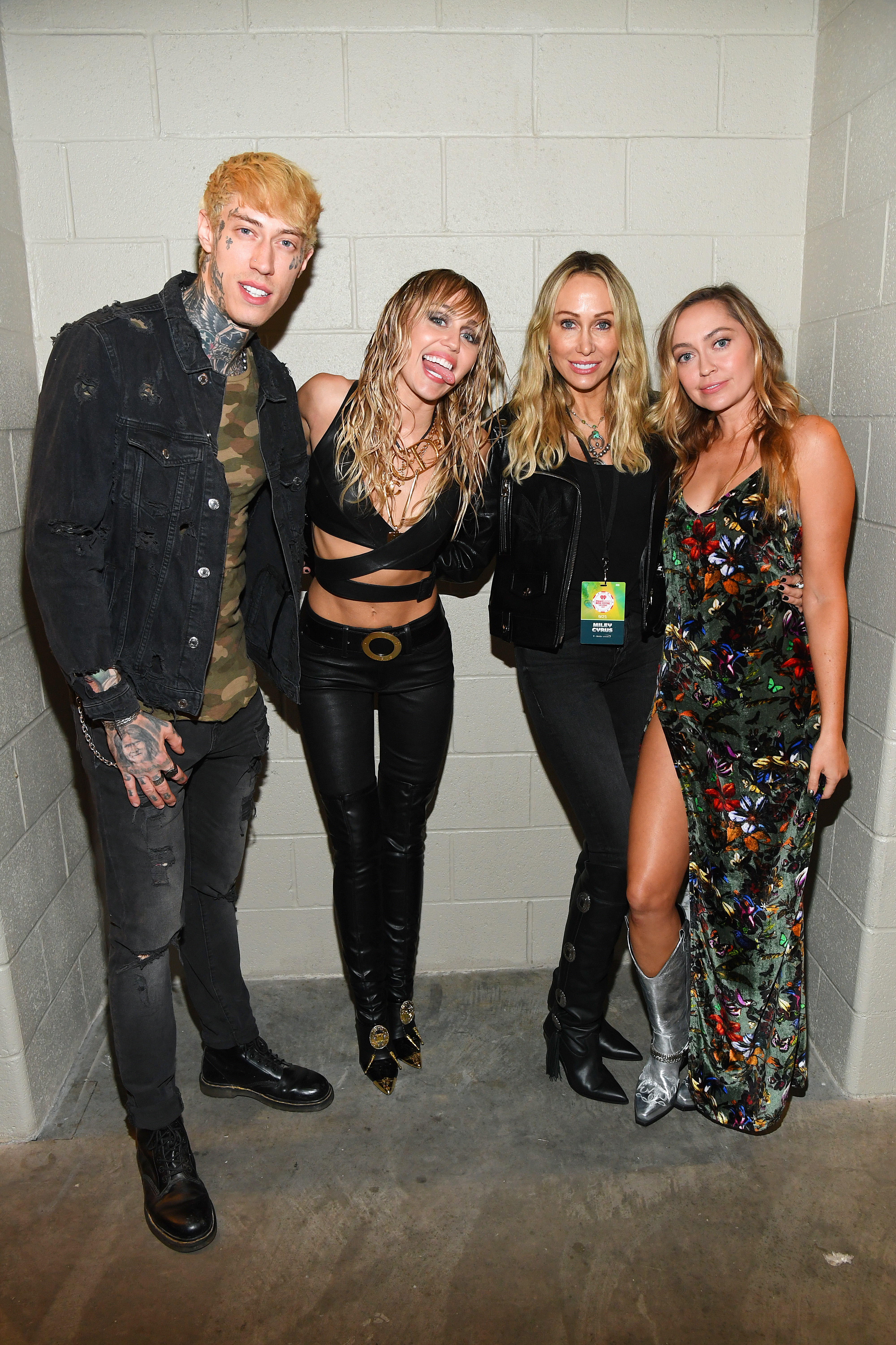Members of the Cyrus family, including Miley and Tish, her mom