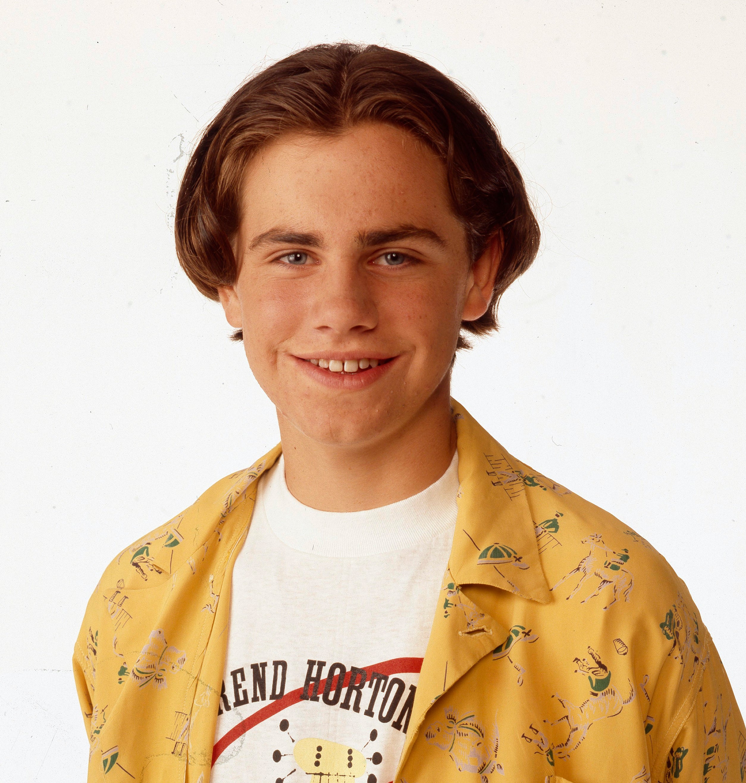 Close-up of Rider Strong as a child