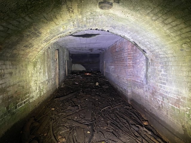 A long, dark sewer