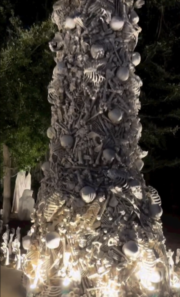 tree made of skeletons